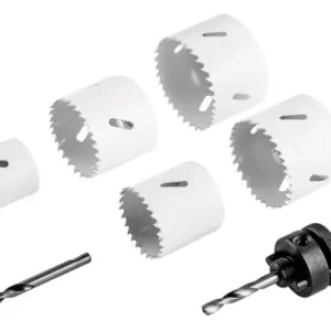 Otwornice bi-metalowe 38-64 mm, zestaw 7 szt. Łatwy zwrot